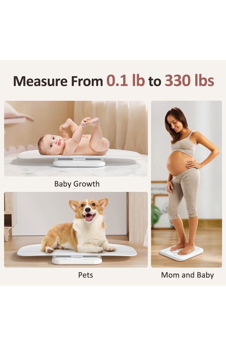 GROWNSY Baby Scale, Alternate, color, White