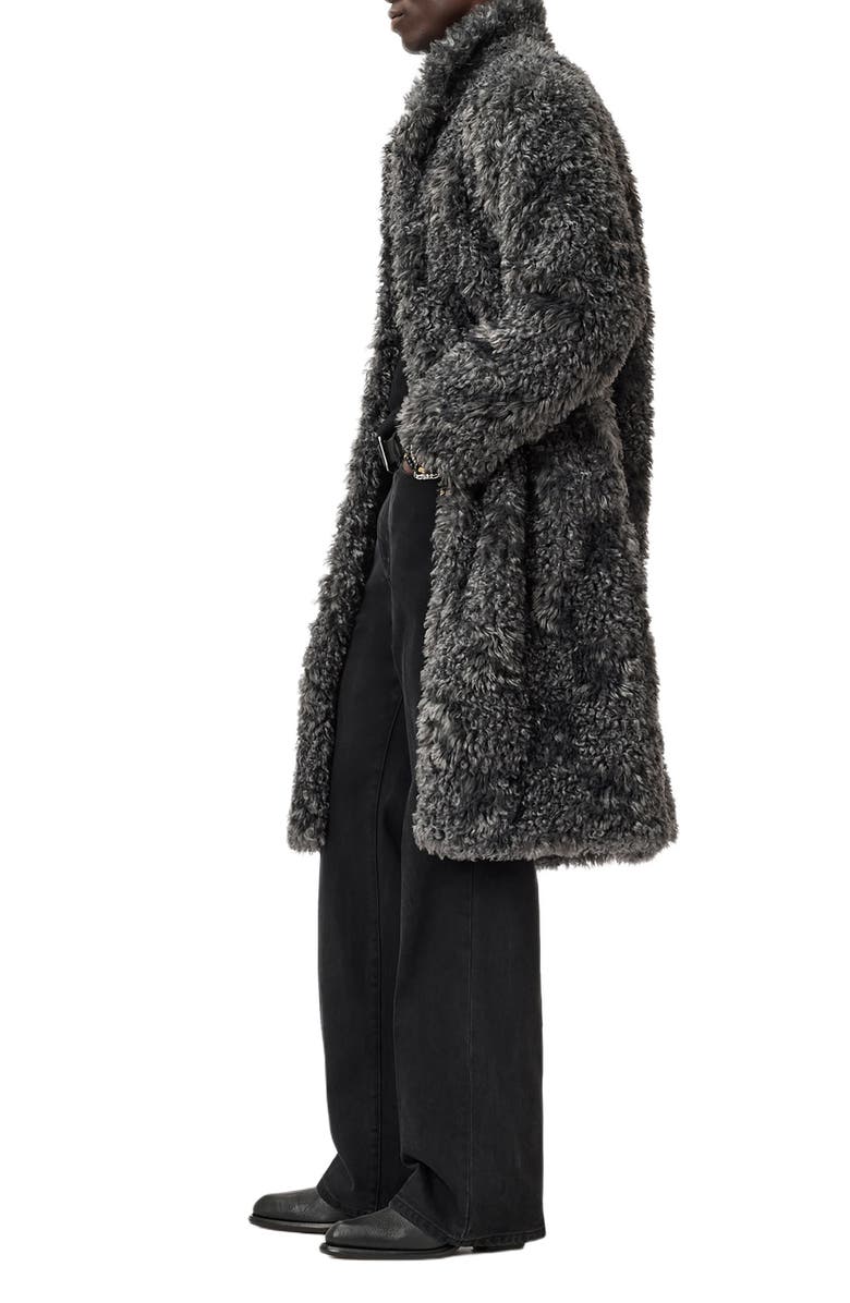John Varvatos Ace Faux Fur Coat, Alternate, color, Sting Ray