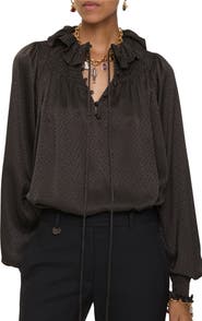 Burberry Geometric Silk Blouse