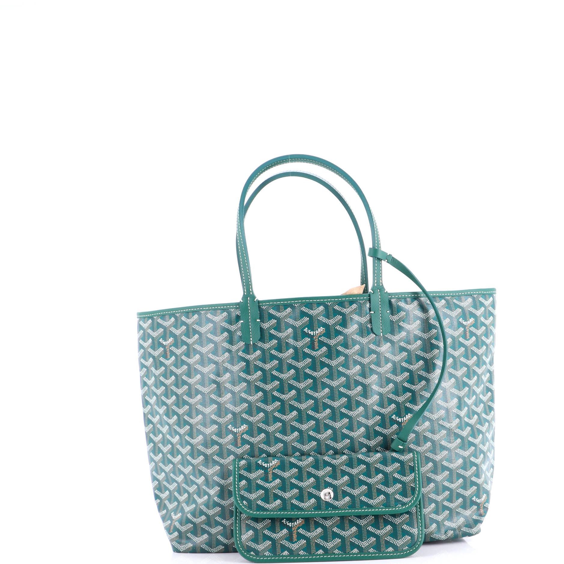Pre-Owned Goyard Saint Louis Tote Coated Canvas PM, Alternate, color, Green