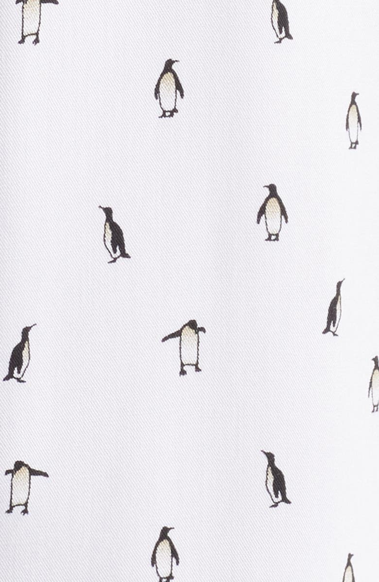 Original Penguin Print Short Sleeve Button-Up Shirt, Alternate, color, 