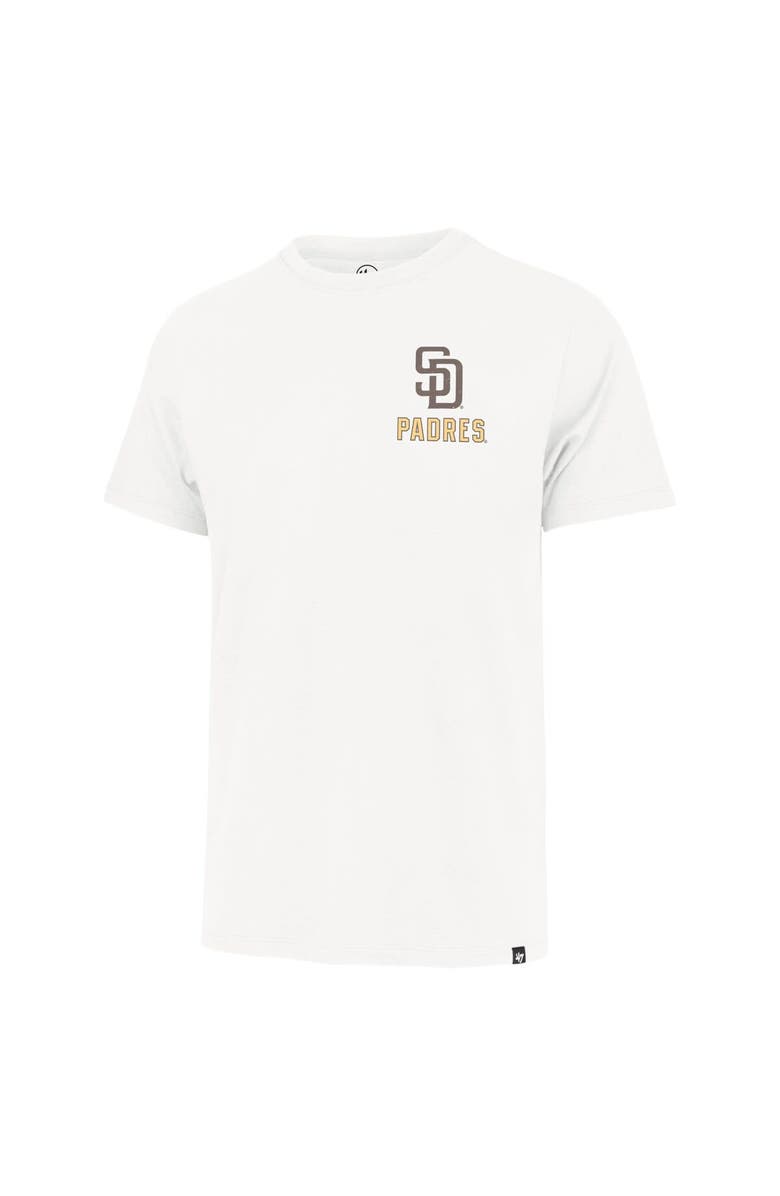 '47 Men's '47 Cream San Diego Padres Hang Back Franklin T-Shirt, Alternate, color, Cream