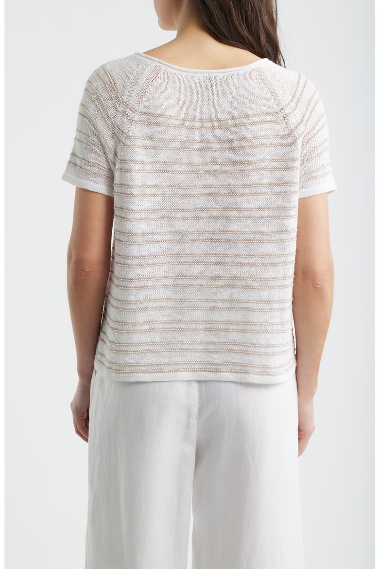 Open Stitch Organic Linen Blend Sweater, Alternate, color, WHEAT