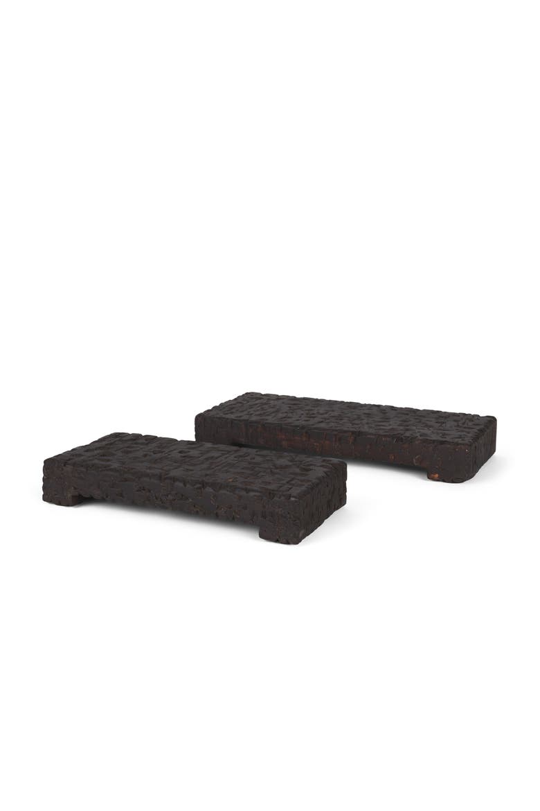 Shira Reclaimed Wooden Riser Set of 2, Main, color, Brown
