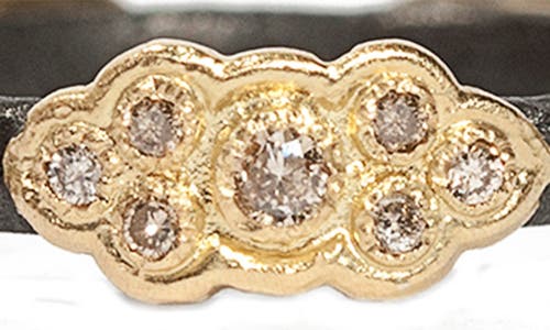 Armenta Old World Sculpted Scroll Diamond Stackable Ring In Multi