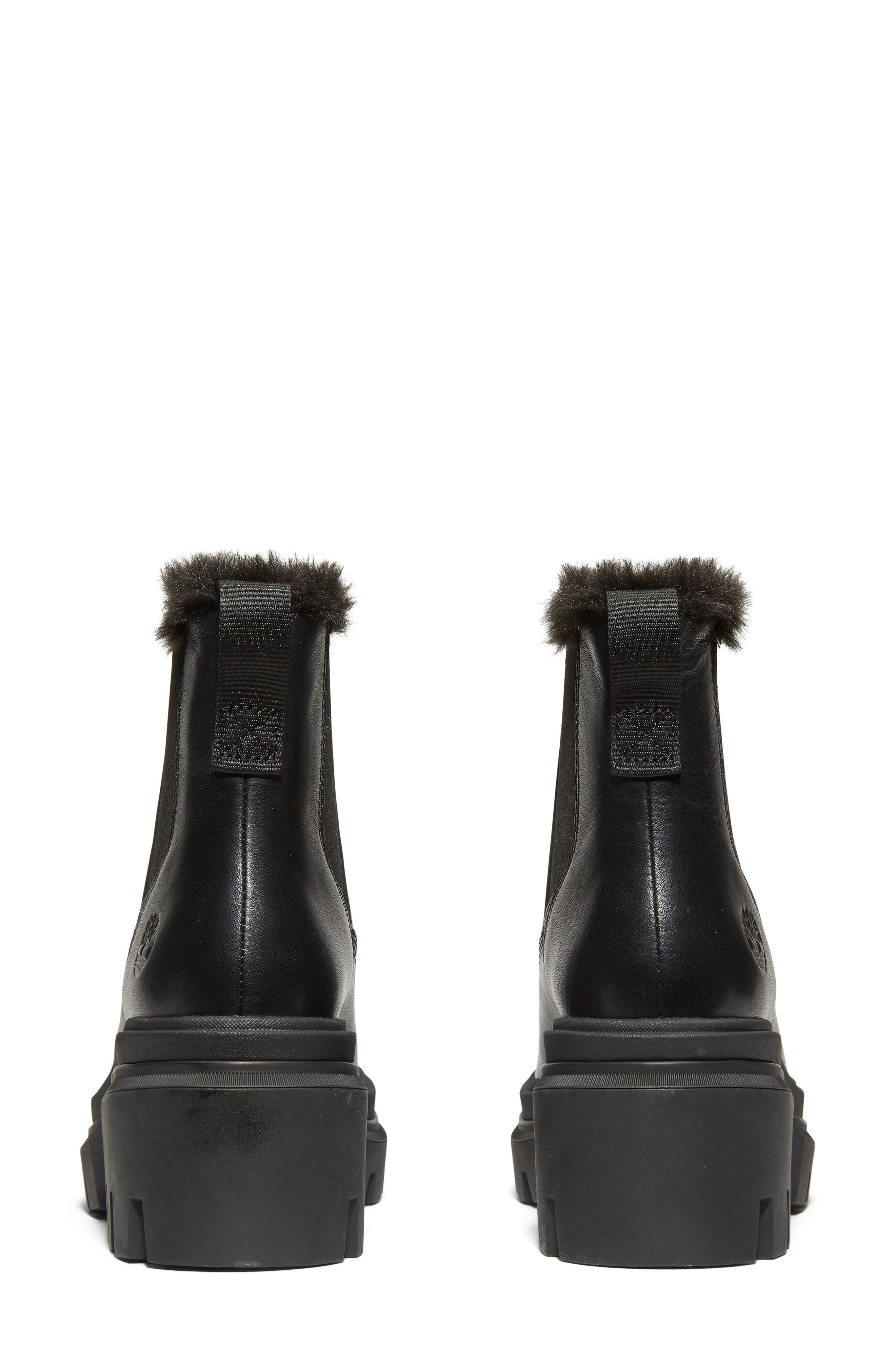 Timberland Everleigh Faux Fur Lined Platform Chelsea Boot, Alternate, color, 