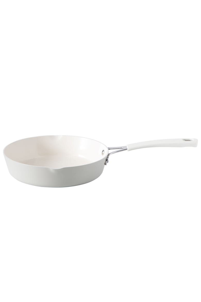 Heathland 10-Piece Ceramic Nonstick Aluminum Cookware Set, Alternate, color, Linen White