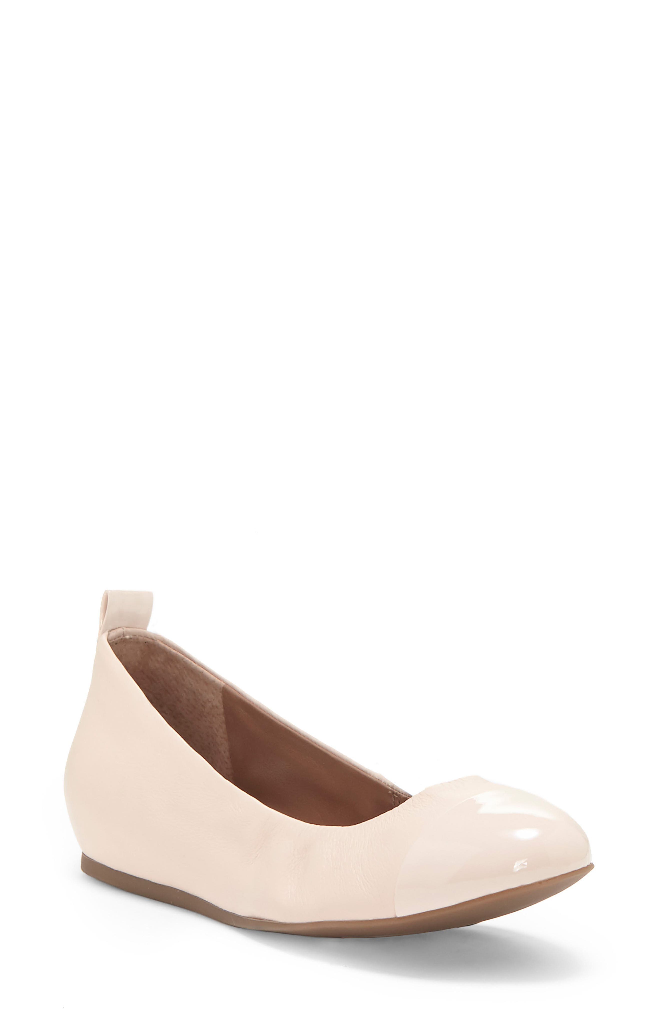Lilliane Cap Toe Ballet Flat, Main, color, PEONY PINK