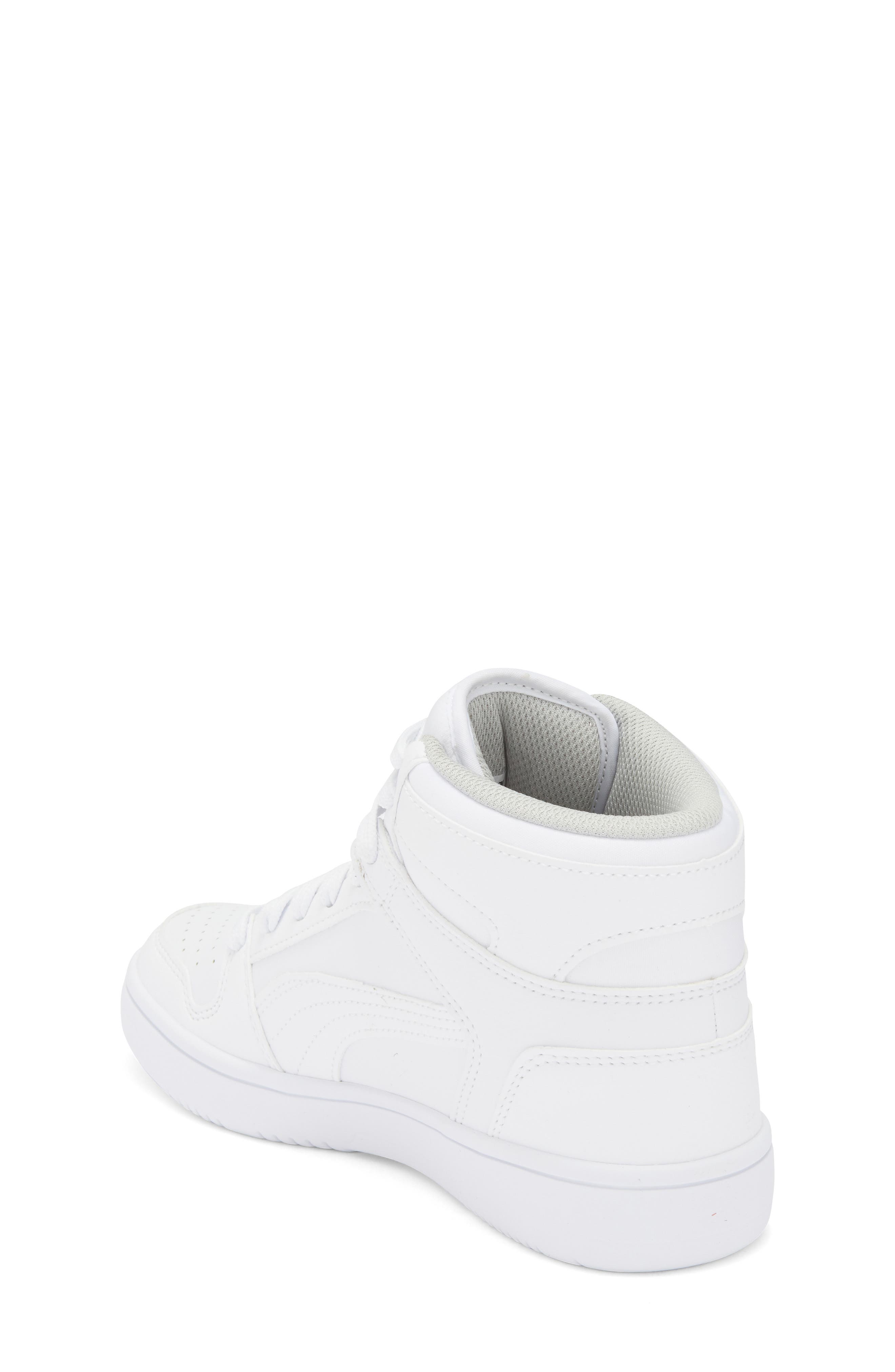 PUMA Kids' Rebound Layup Sneaker, Alternate, color, White