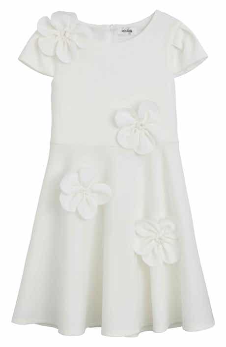 Speechless Kids' 3D Flower Techno Scuba Knit Dress