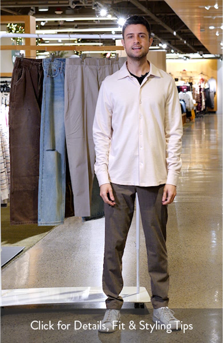 Tyrek Jersey Button-Up Shirt, sales video thumbnail