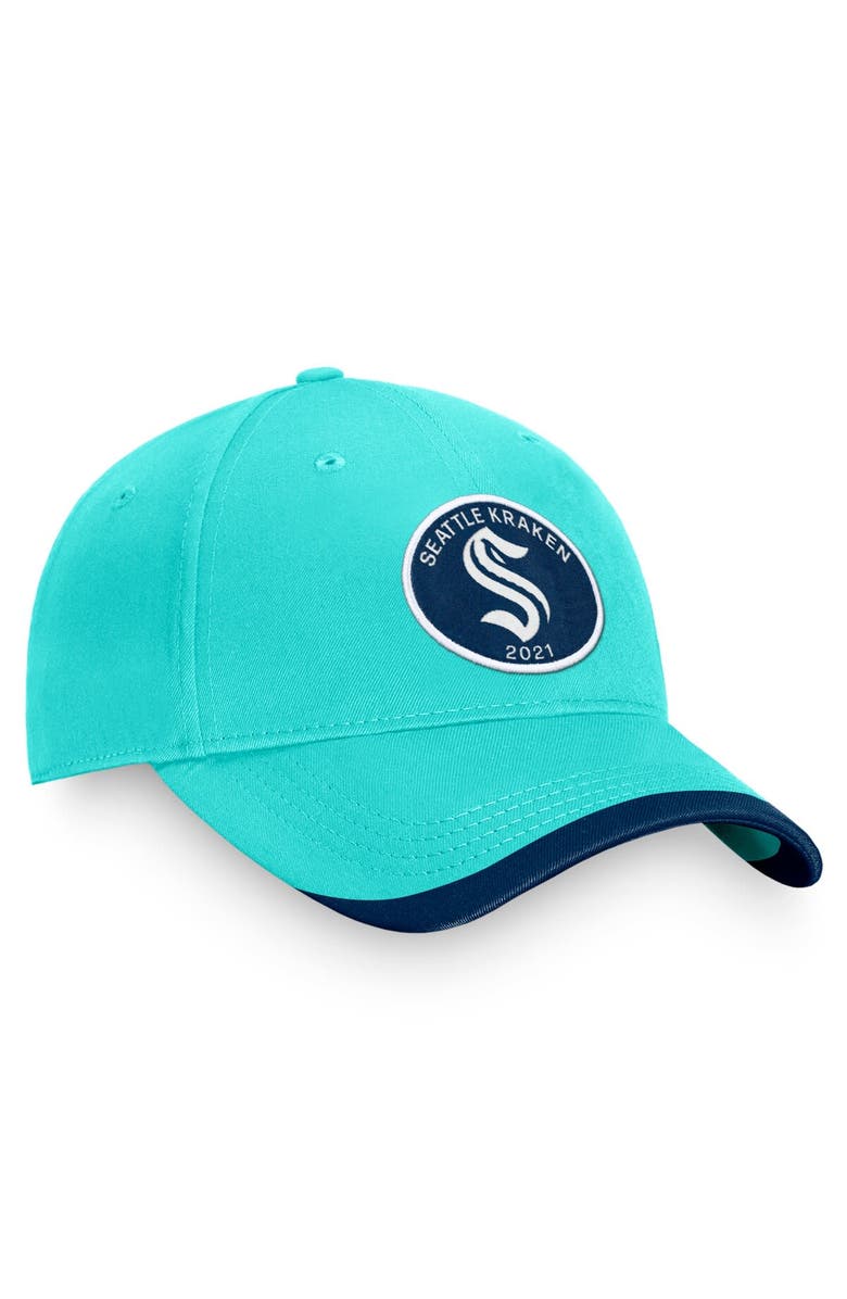 FANATICS Men's Fanatics Branded Light Blue Seattle Kraken Fundamental Adjustable Hat, Alternate, color, Light Blue