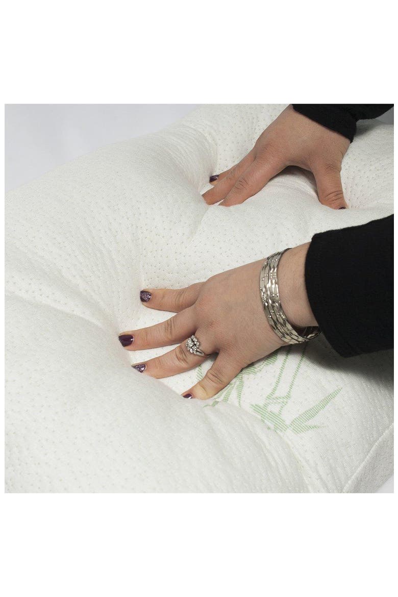 Memory Foam King Bed Pillow, Alternate, color, NATURAL