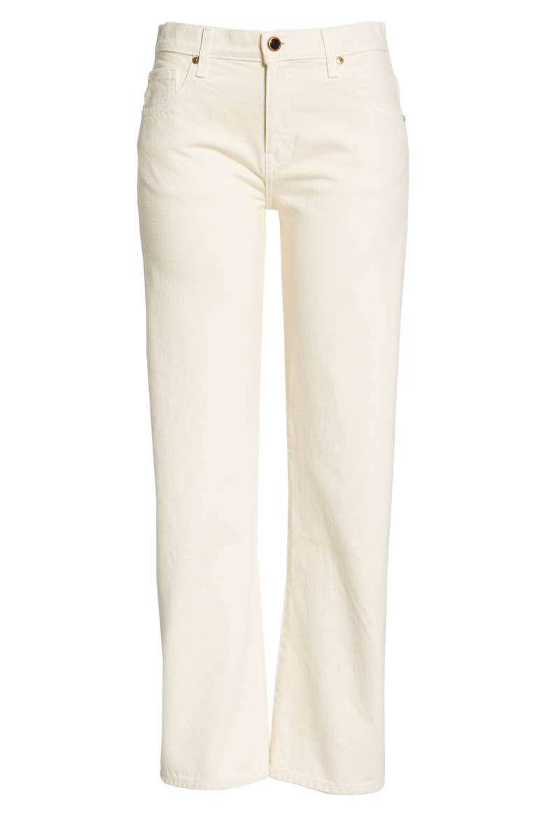 Kerrie Straight Leg Jeans, Alternate, color, IVORY RIGID