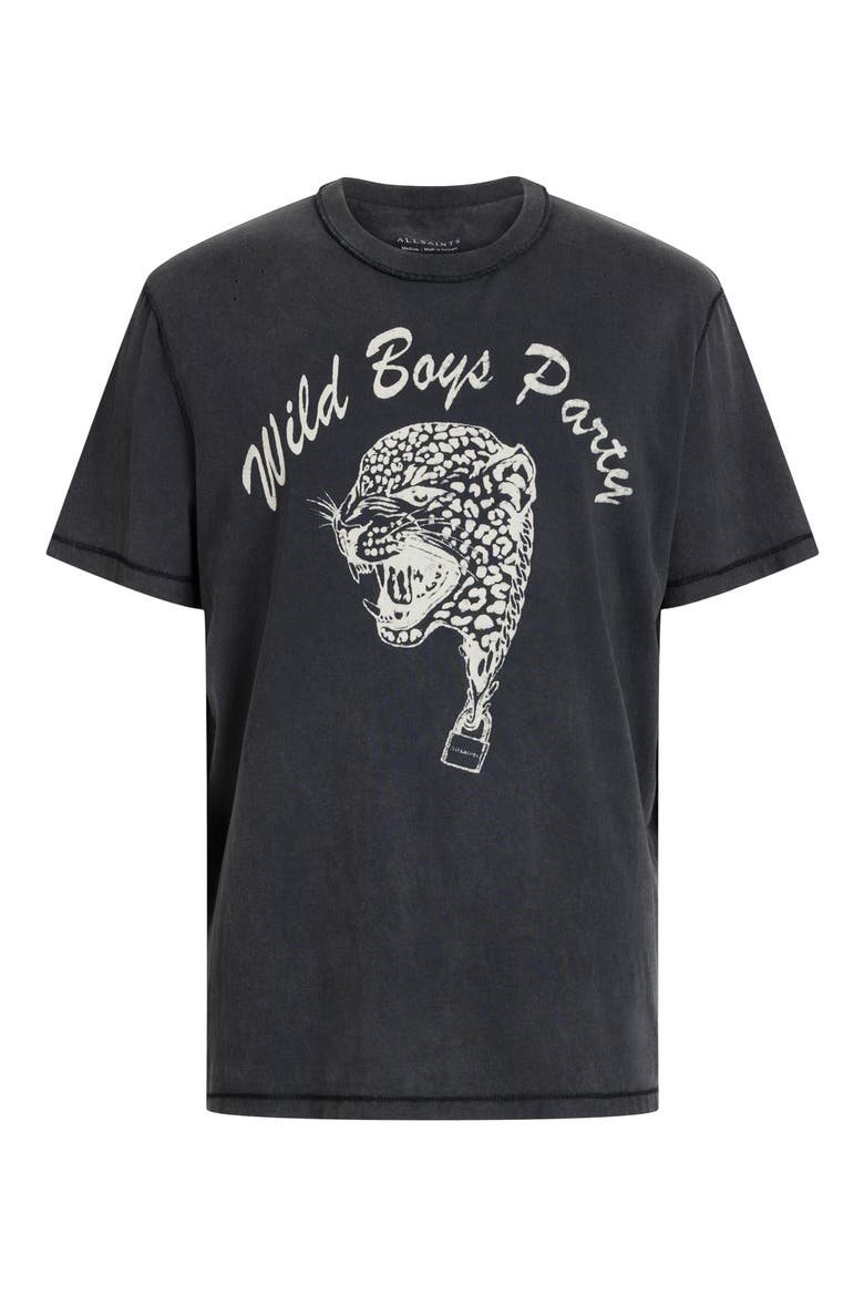 Wild Boys Cotton Graphic T-Shirt, Alternate, color, WASHED BLACK