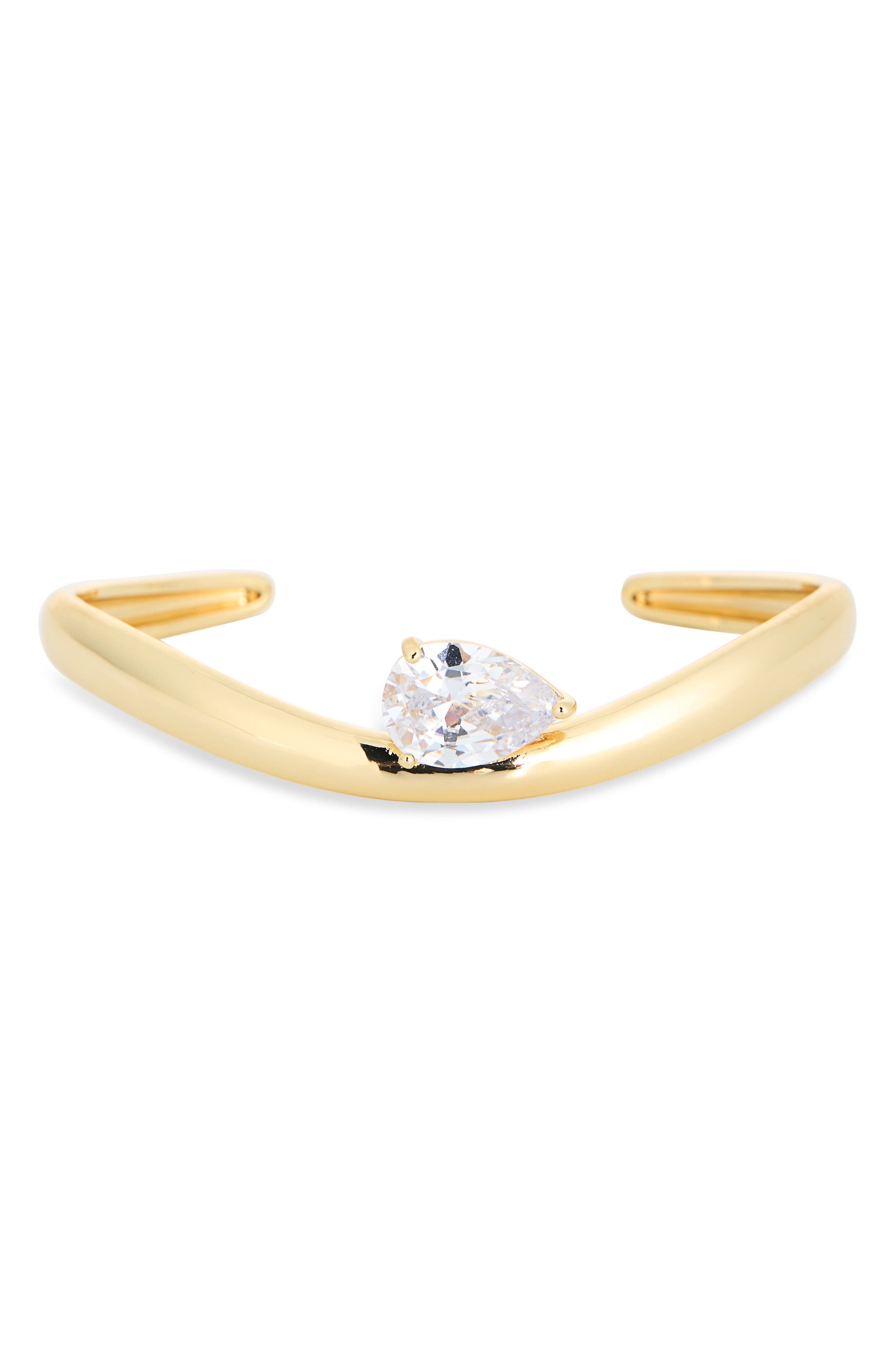 Cubic Zirconia Cuff Bracelet