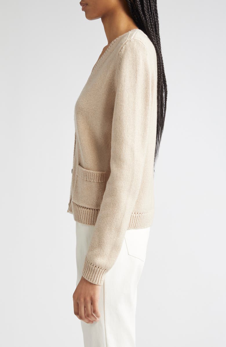 Lafayette 148 New York Patch Pocket V-Neck Cardigan, Alternate, color,