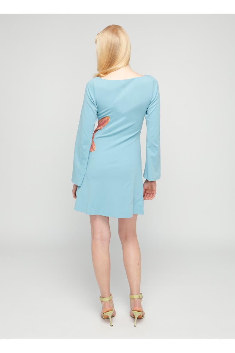 Dottie Long Sleeve Dress, Alternate, color, Blue Sea Star