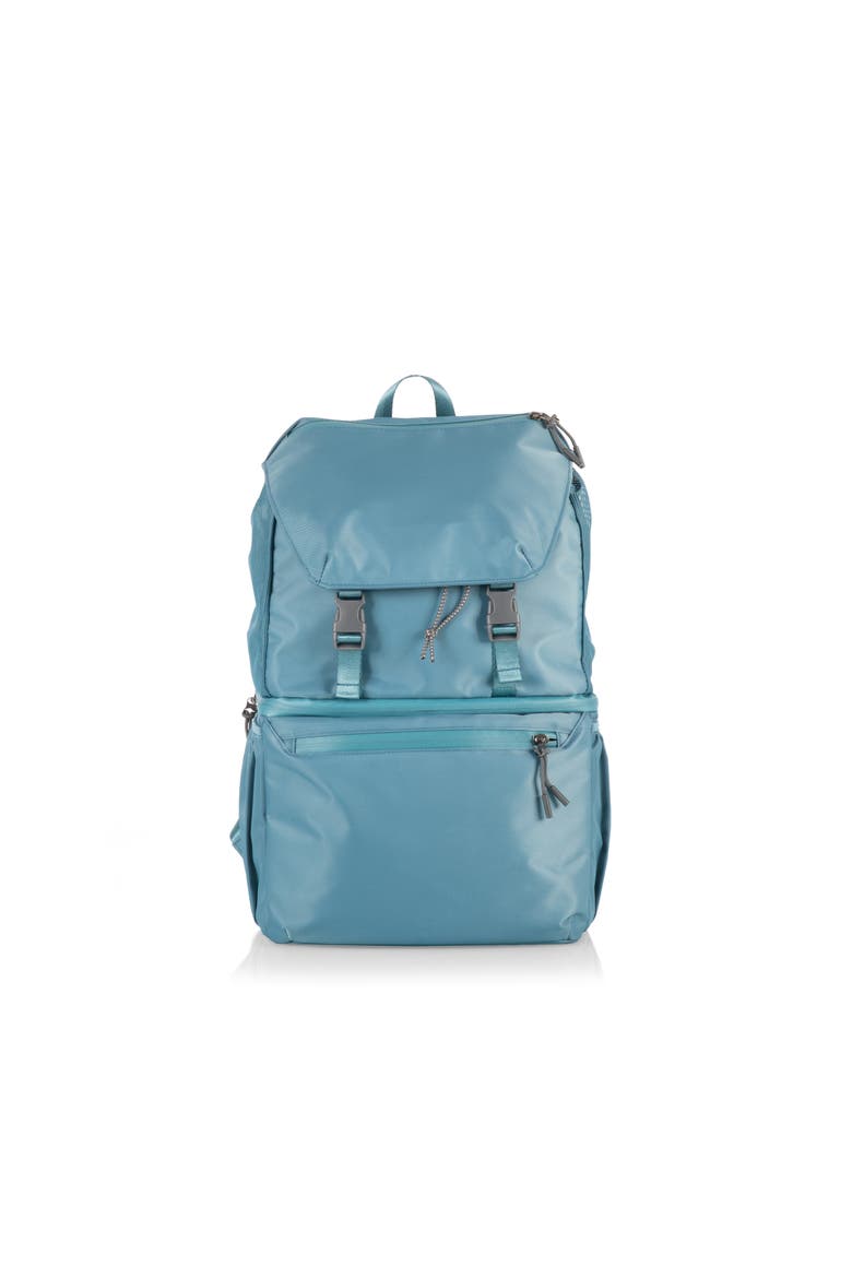 Tarana Recycled Backpack Cooler, Alternate, color, Aurora Blue