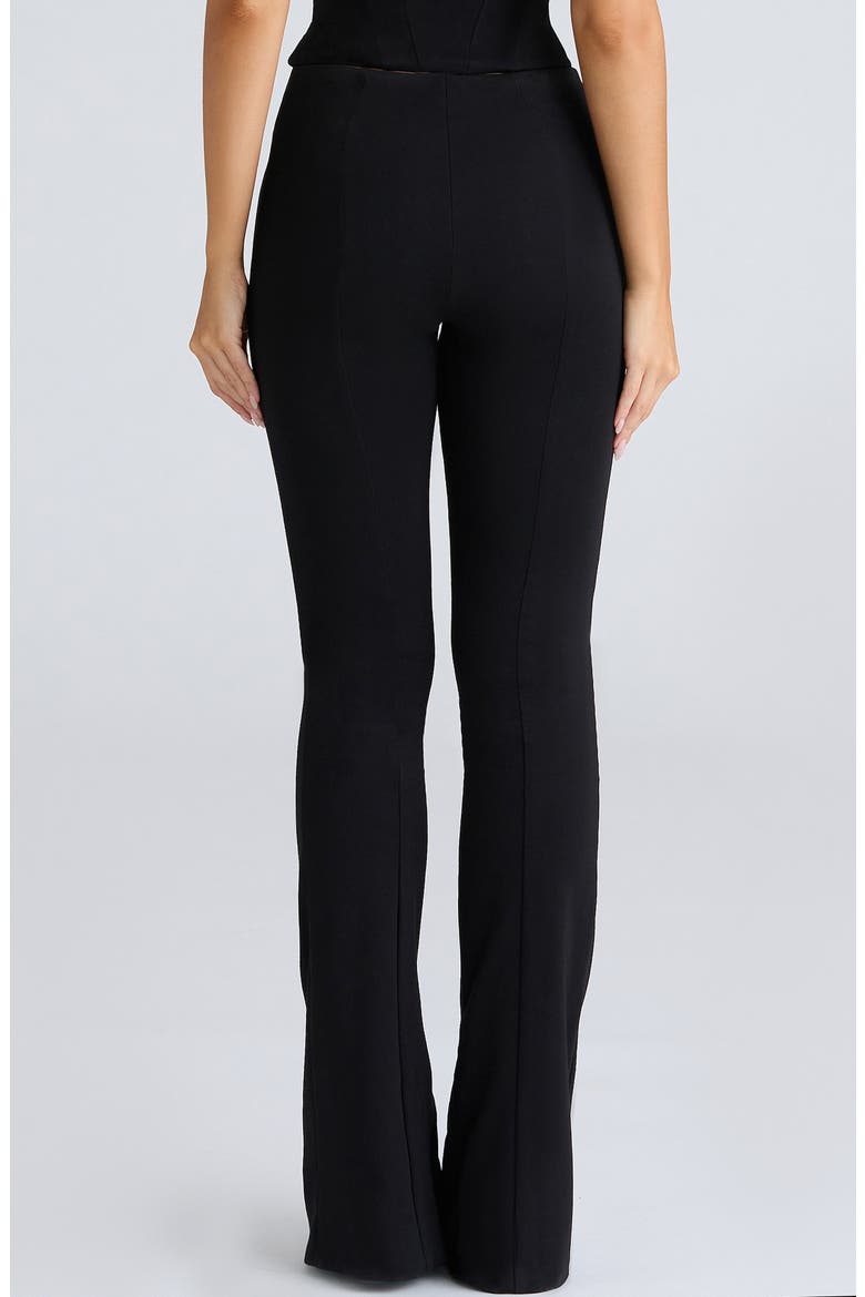 The Fitted Bootcut Pants, Alternate, color, BLACK
