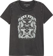 Lucky Brand Moon Flower Graphic Cotton T-Shirt