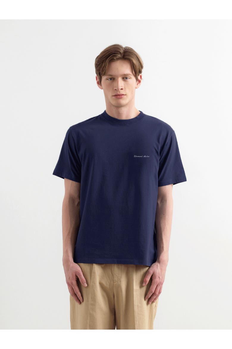 Banquet Hall Print T-Shirt, Main, color, Plain Navy