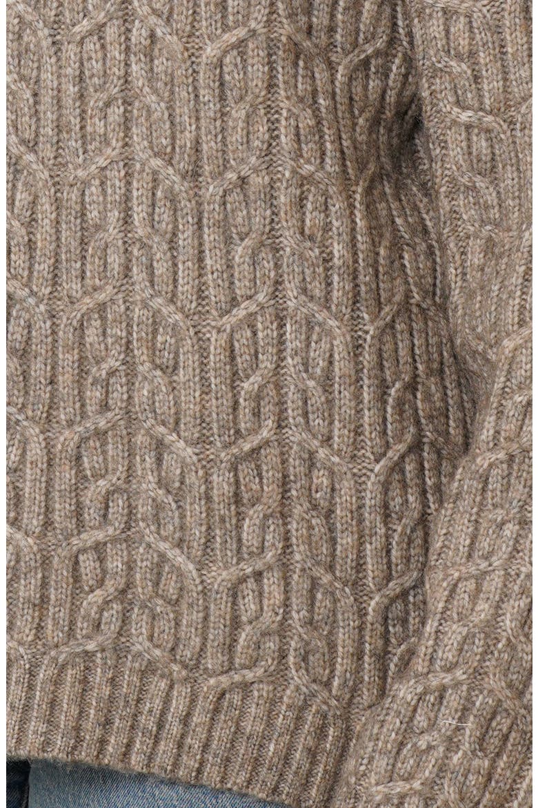 Turtleneck Oversize Sweater, Alternate, color, UMBER