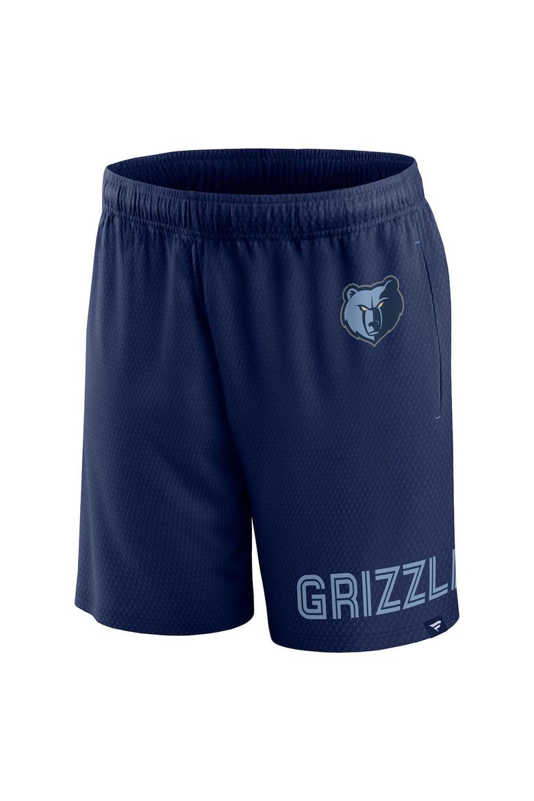 Men's Fanatics Branded Navy Memphis Grizzlies Free Throw Mesh Shorts, Alternate, color, Navy