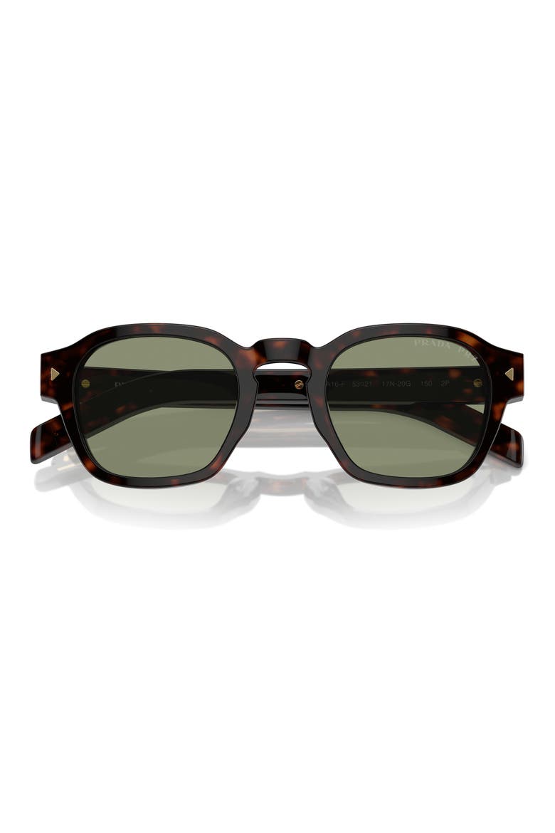 53mm Polarized Phantos Sunglasses, Alternate, color, GREEN