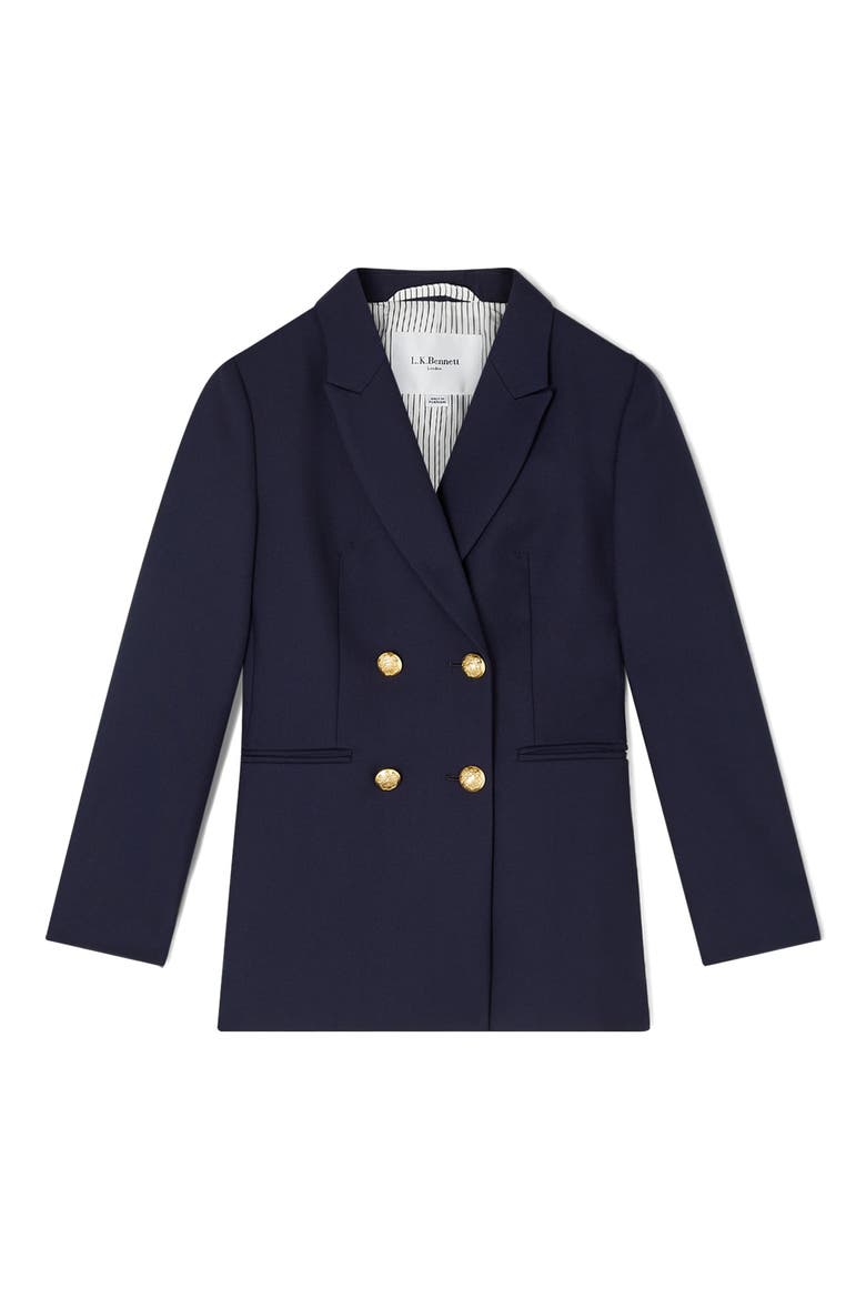 Mariner Double Breasted Blazer, Alternate, color, NAVY