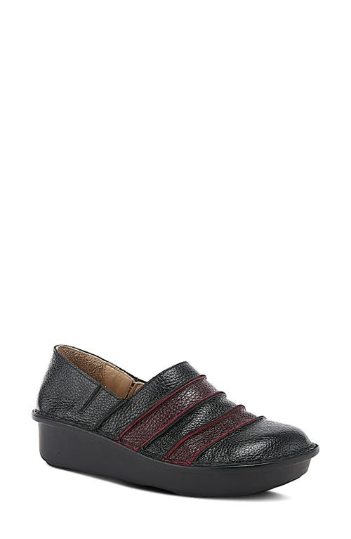 Spring Step Firefly Wedge Loafer In Black Multi