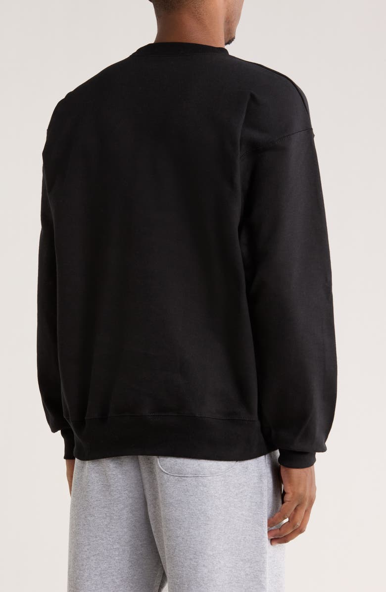 Hanes Ultimate Crewneck Sweatshirt, Alternate, color, Black