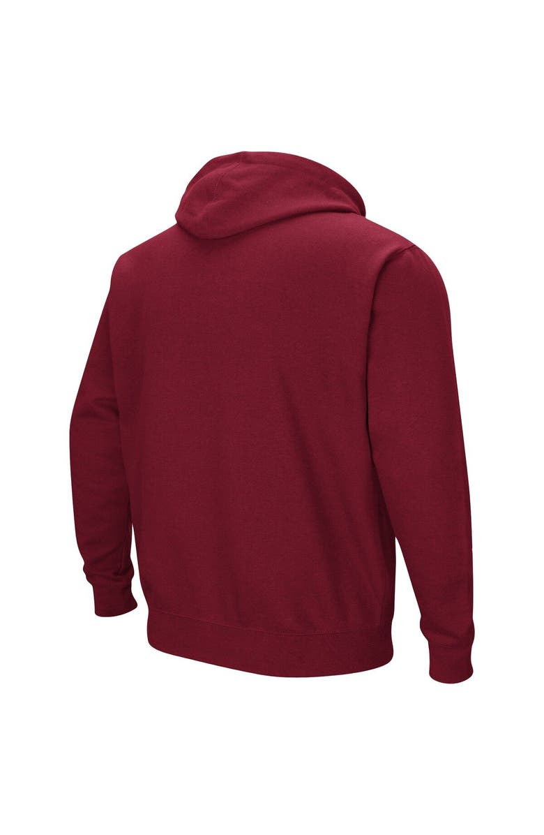 COLOSSEUM Men's Colosseum Maroon UMass Minutemen Arch and Logo Pullover Hoodie, Alternate, color, Maroon