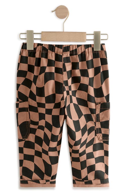 Next Kids' Check Baggy Cotton Sweatpants In Multi