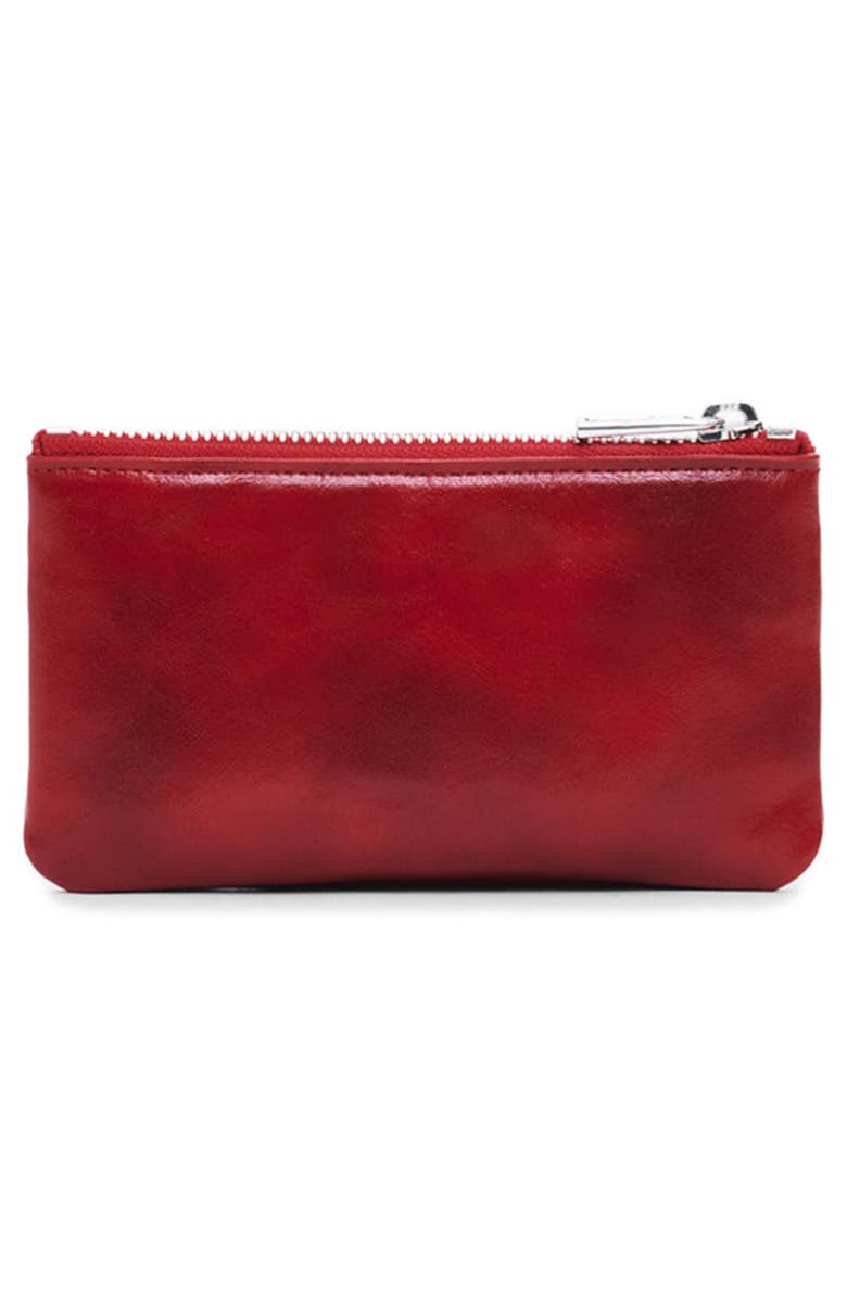 Desigual Faux Leather Zip Wallet, Alternate, color, Red