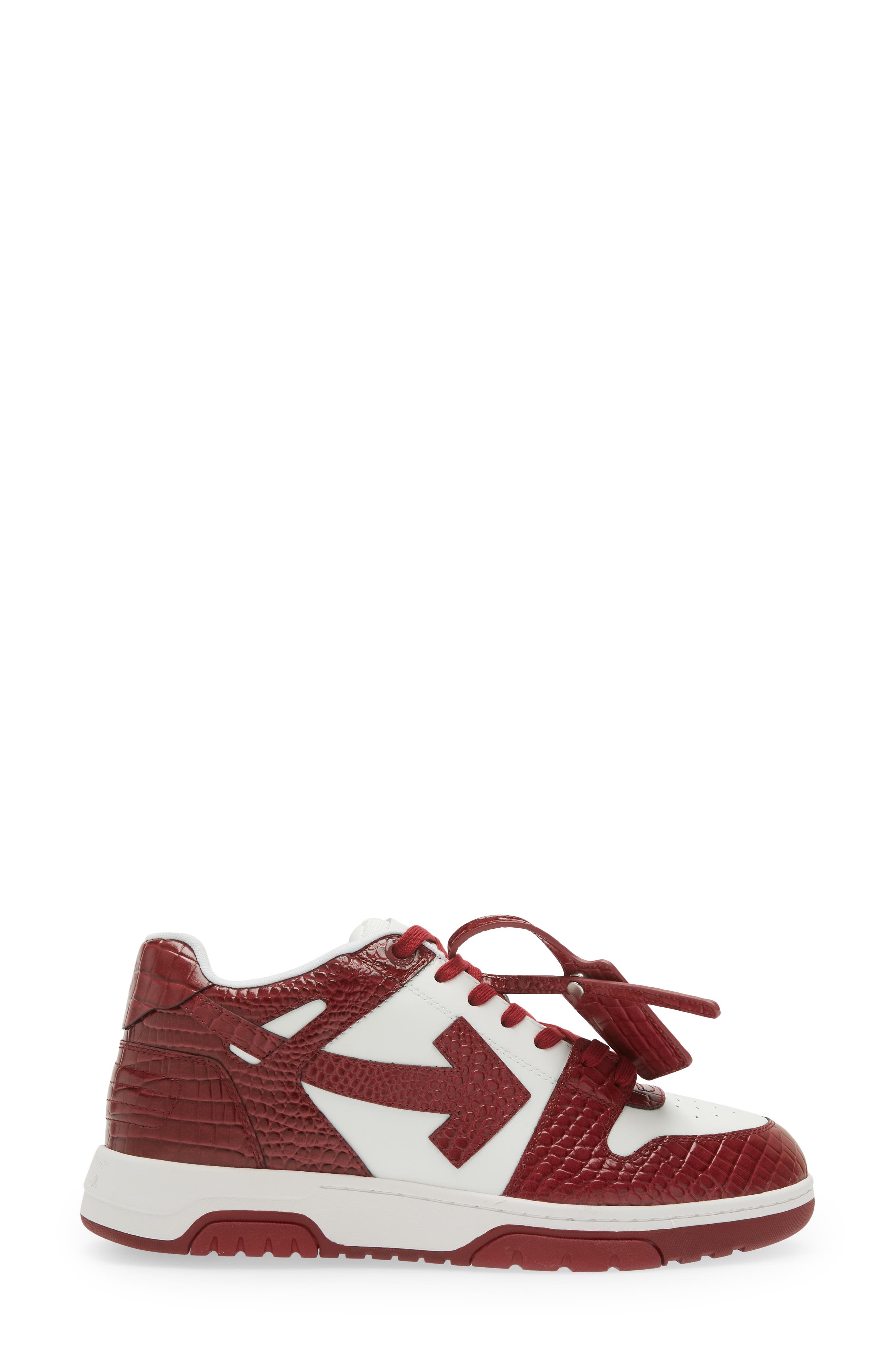 Off-White Out of Office Croc Embossed Sneaker, Alternate, color, 