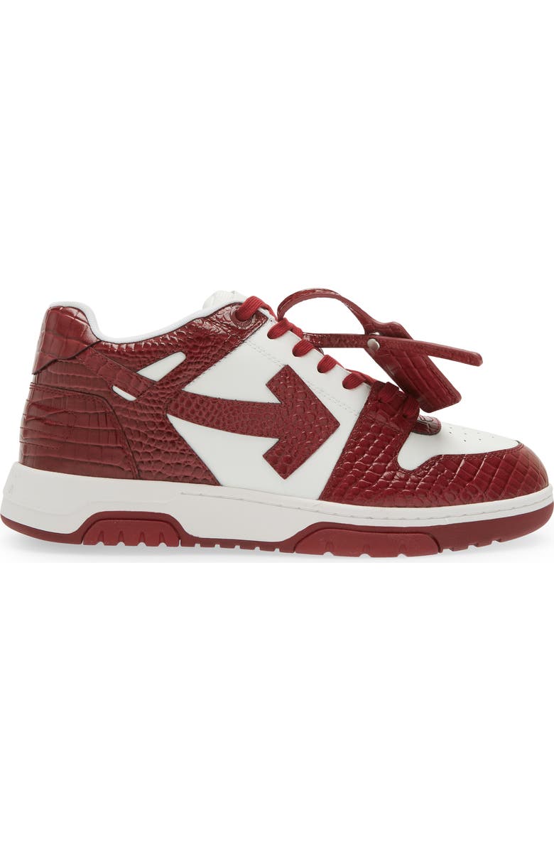 Off-White Out of Office Croc Embossed Sneaker, Alternate, color,