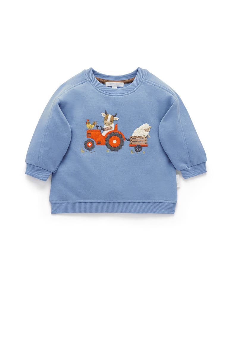 Tractor Sweater, Main, color, Bluestone