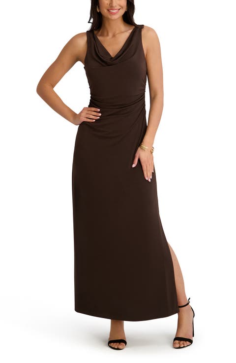 Cowl Neck Midi Sundress