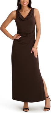Kensie Cowl Neck Midi Sundress