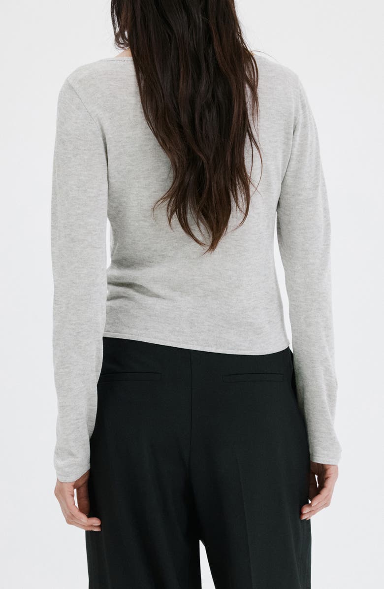 MANGO Cowl Front Sweater, Alternate, color, 