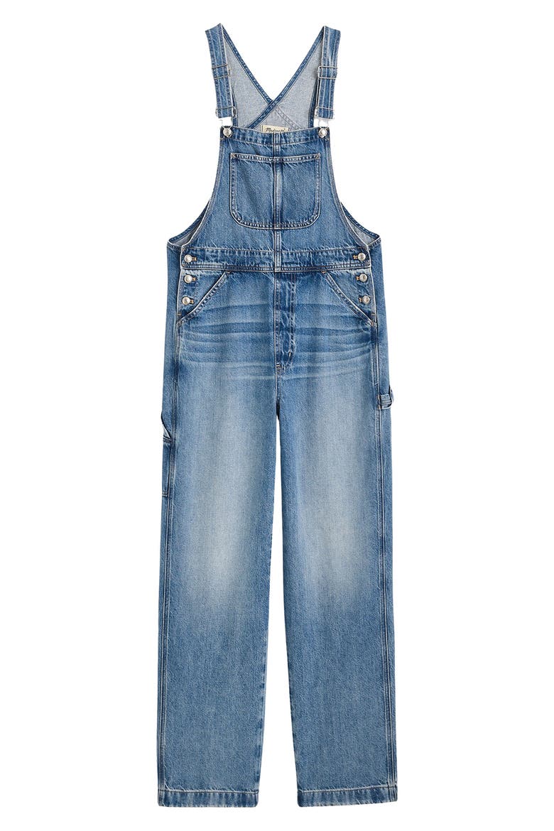Relaxed Denim Carpenter Overalls, Alternate, color, LEWISBURG WASH