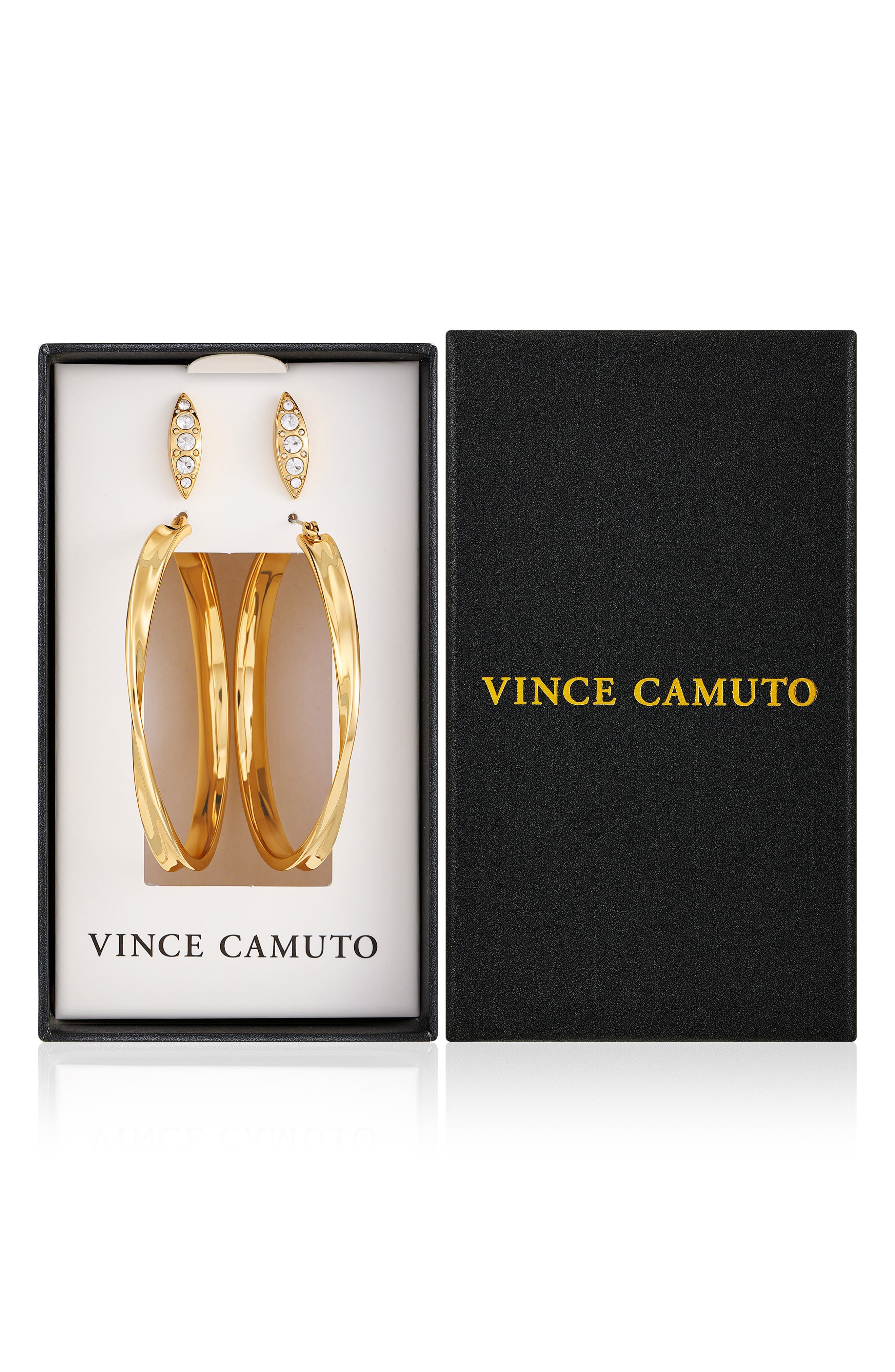 Vince Camuto Hoop and Stud Earring Set