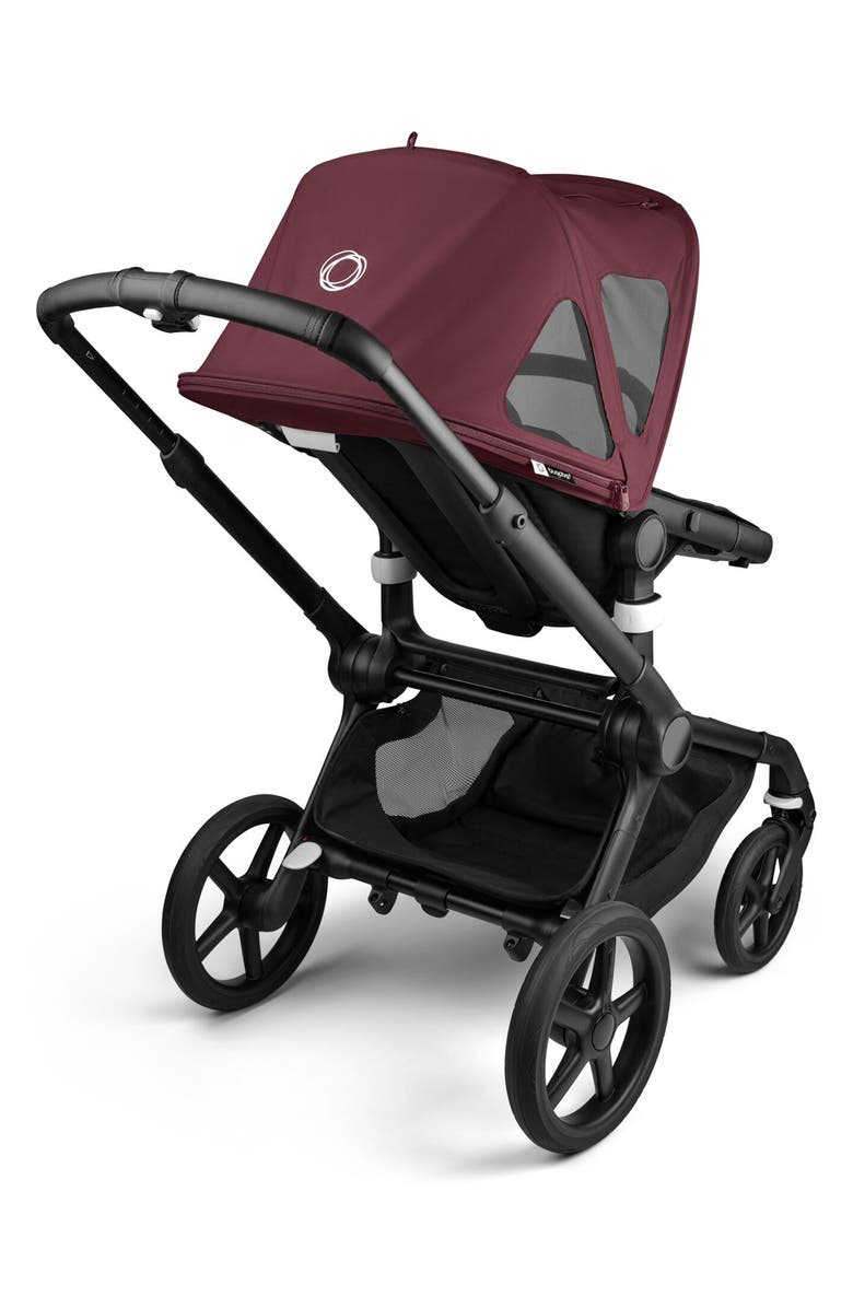 Bugaboo Breezy Sun Canopy for Kangaroo, Fox 5 or Cameleon 3 Strollers, Alternate, color, Dark Cherry