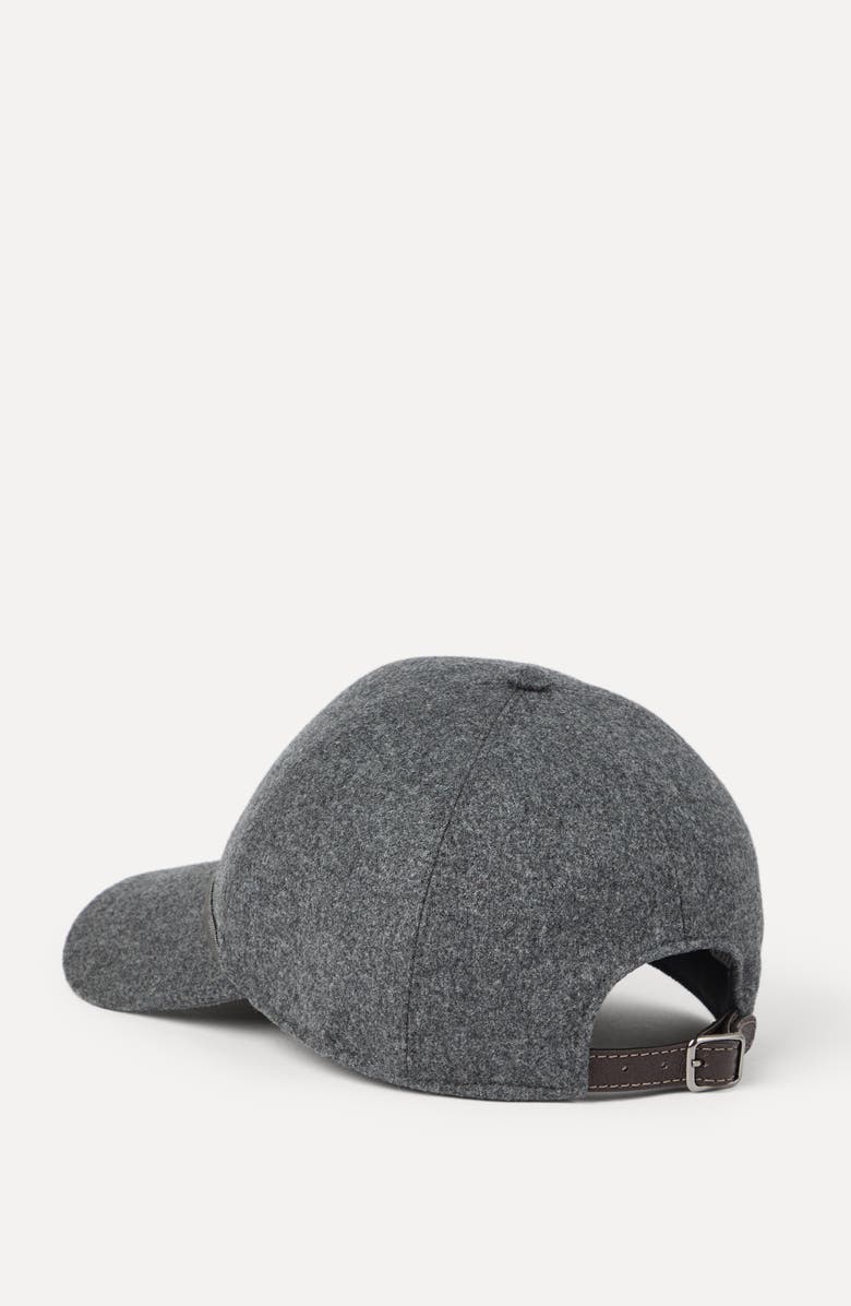 Brunello Cucinelli Baseball Cap with monili, Alternate, color, Dark Grey