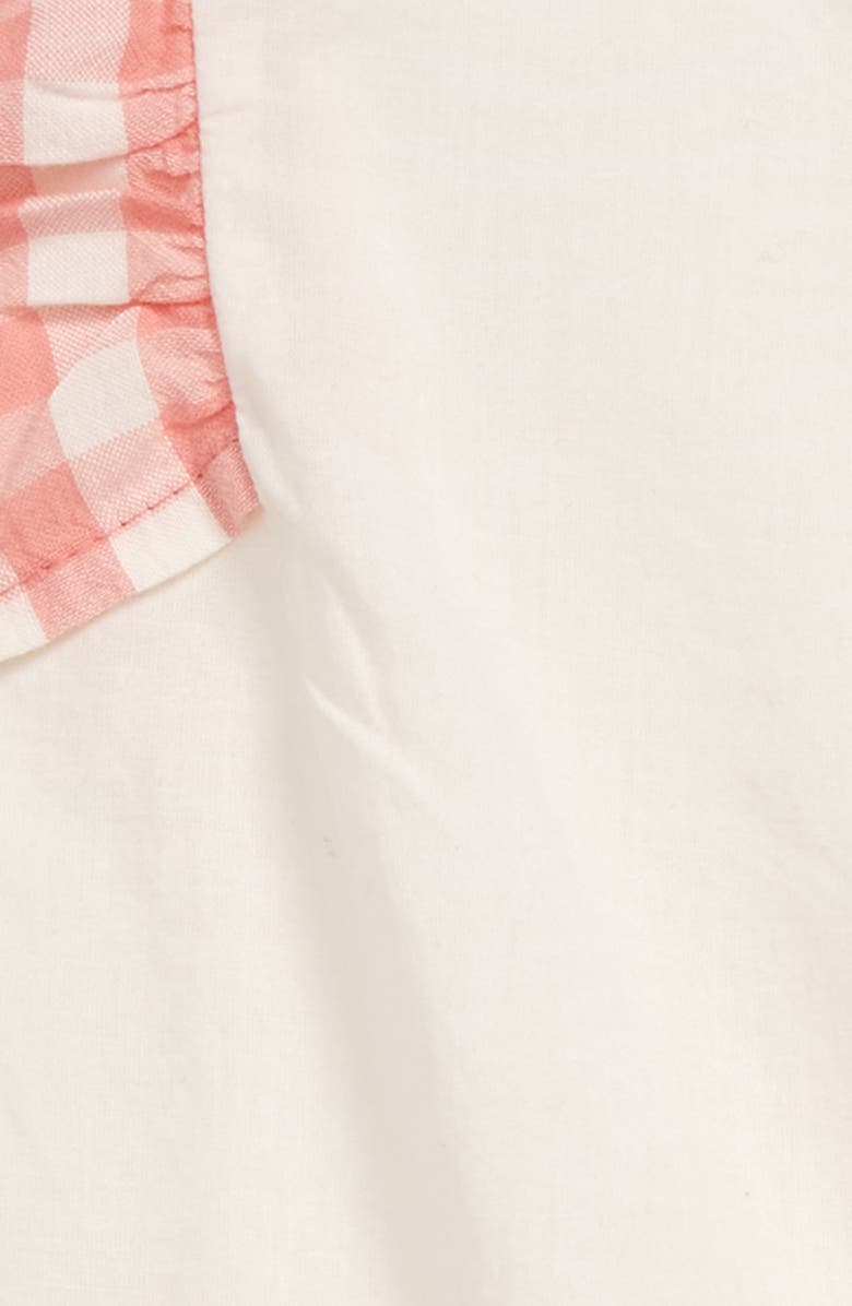 Tucker + Tate Gingham Ruffle Shoulder Top & Shorts Set, Alternate, color, 