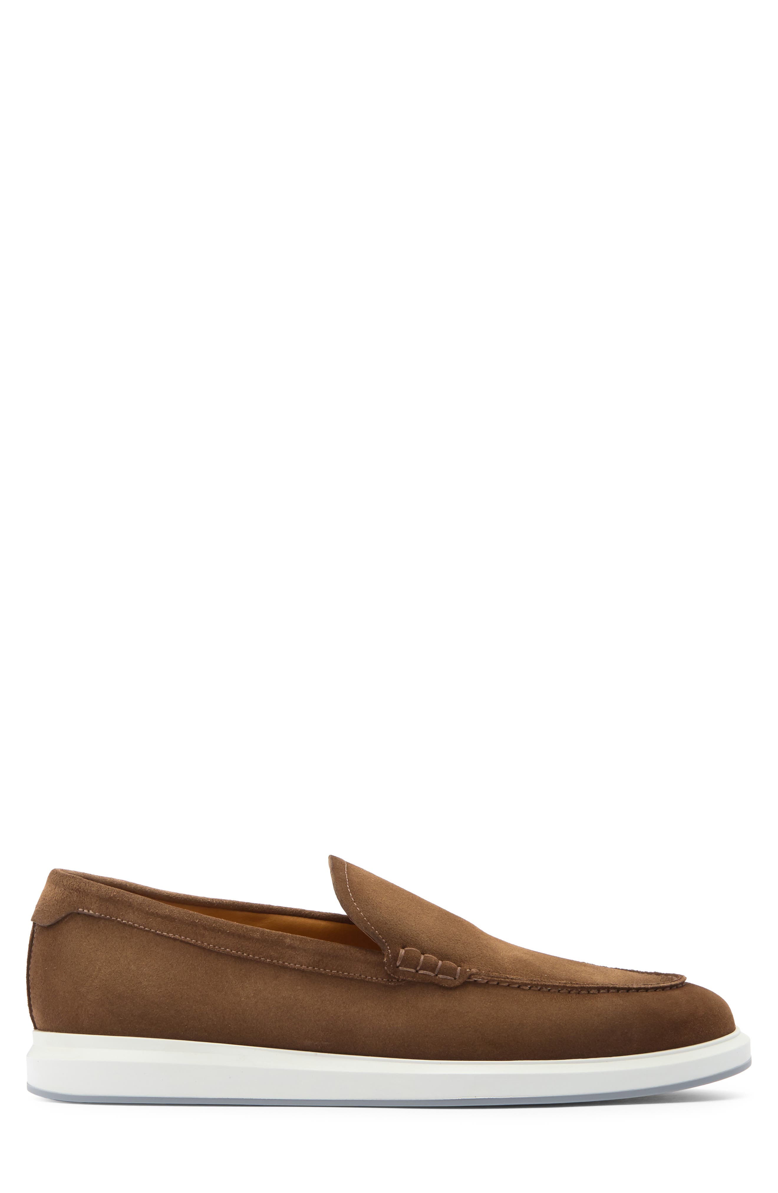 Magnanni Orion Suede Slip-On Sneaker, Alternate, color, Taupe Suede