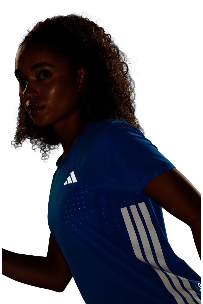 Adizero Running T-Shirt, Alternate, color, RAY BLUE/