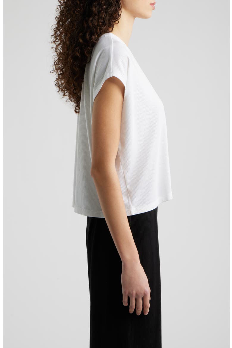 Crewneck Rib Top, Alternate, color, WHITE
