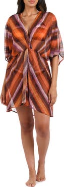 La Blanca Horizon Twist Wrap Cover-Up Dress